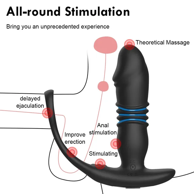 Retractable Anal Vibrator UAE – Dual Motor Silicone Device — photo 3