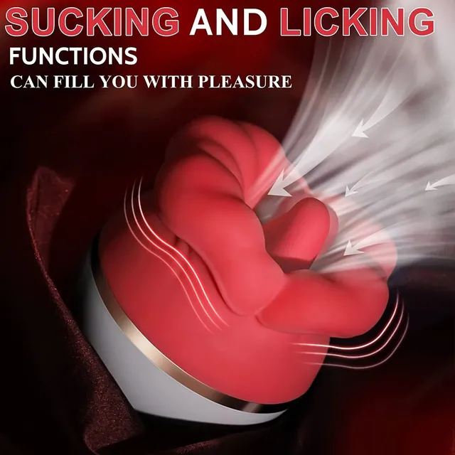 Rose Vibrator UAE – Licking Head & Air Pulse Suction — photo 3