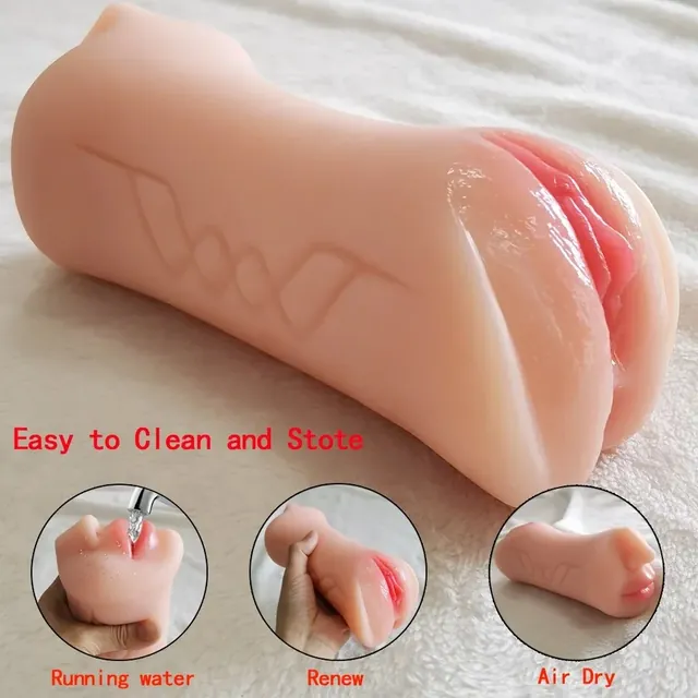 Triple Channel Masturbator 580g UAE – Multi Texture Soft Sleeve — photo 2